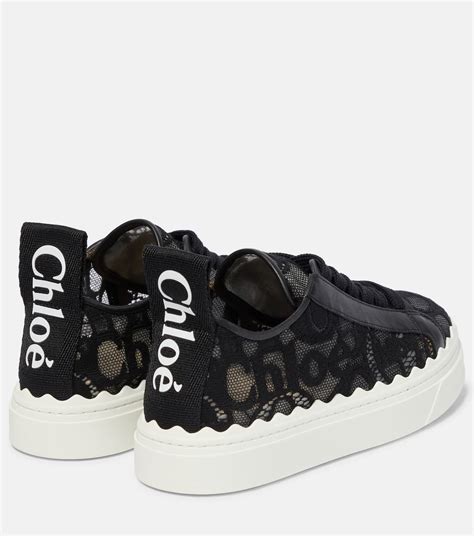 chloe sneakers mytheresa|Lauren lace sneakers in black .